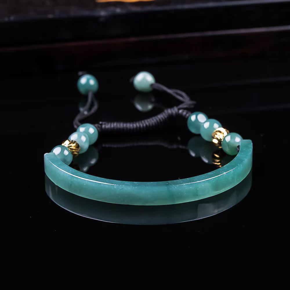 Women Accessories Trending - Myanmar Jadeite Bracelet Accessories Carved Gemstone