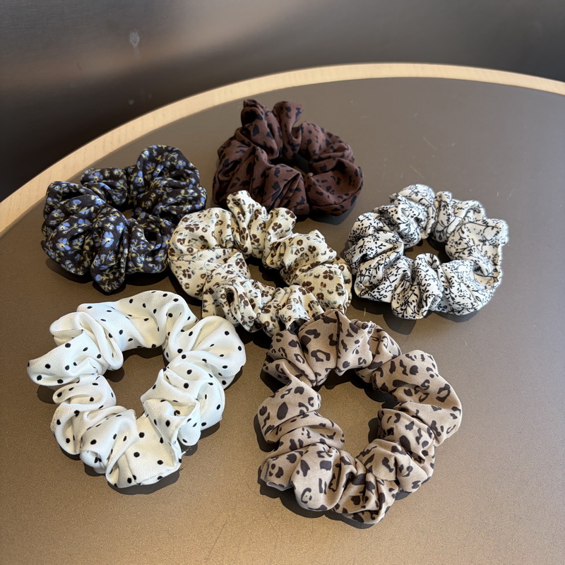 Scrunchie Satin Set - 2pcs/set Small Dot Hair Scrunchies For