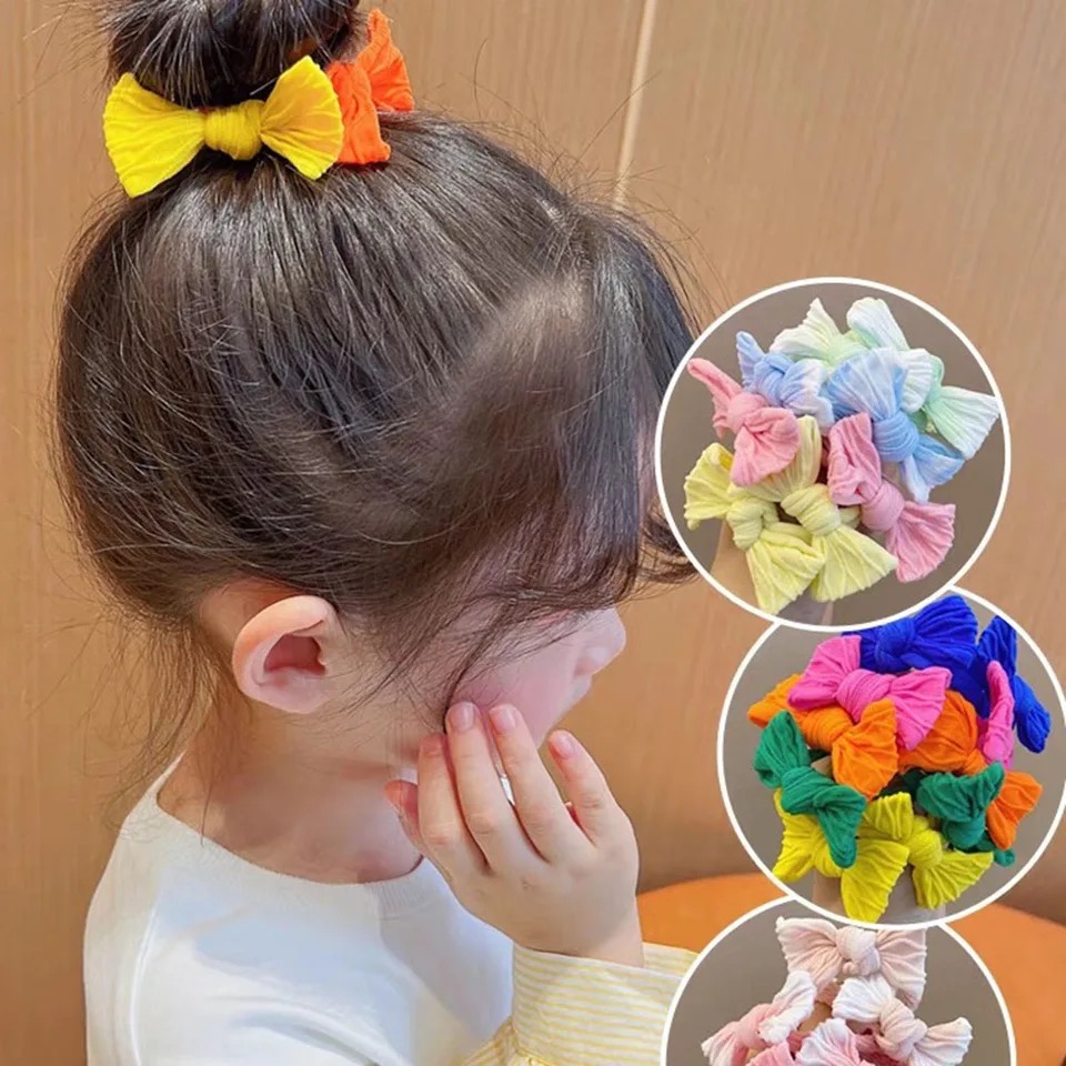 5Pcs/Set Cute Bowknot Solid Co - Scrunchie Satin Set recension och pris