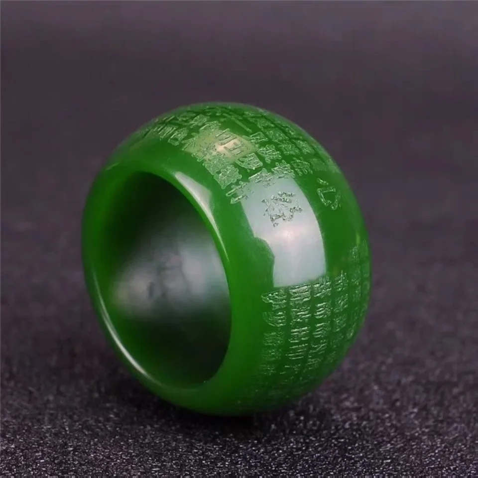 Natural Green Jade 22mm Ring H - Women Accessories Trending recension och pris