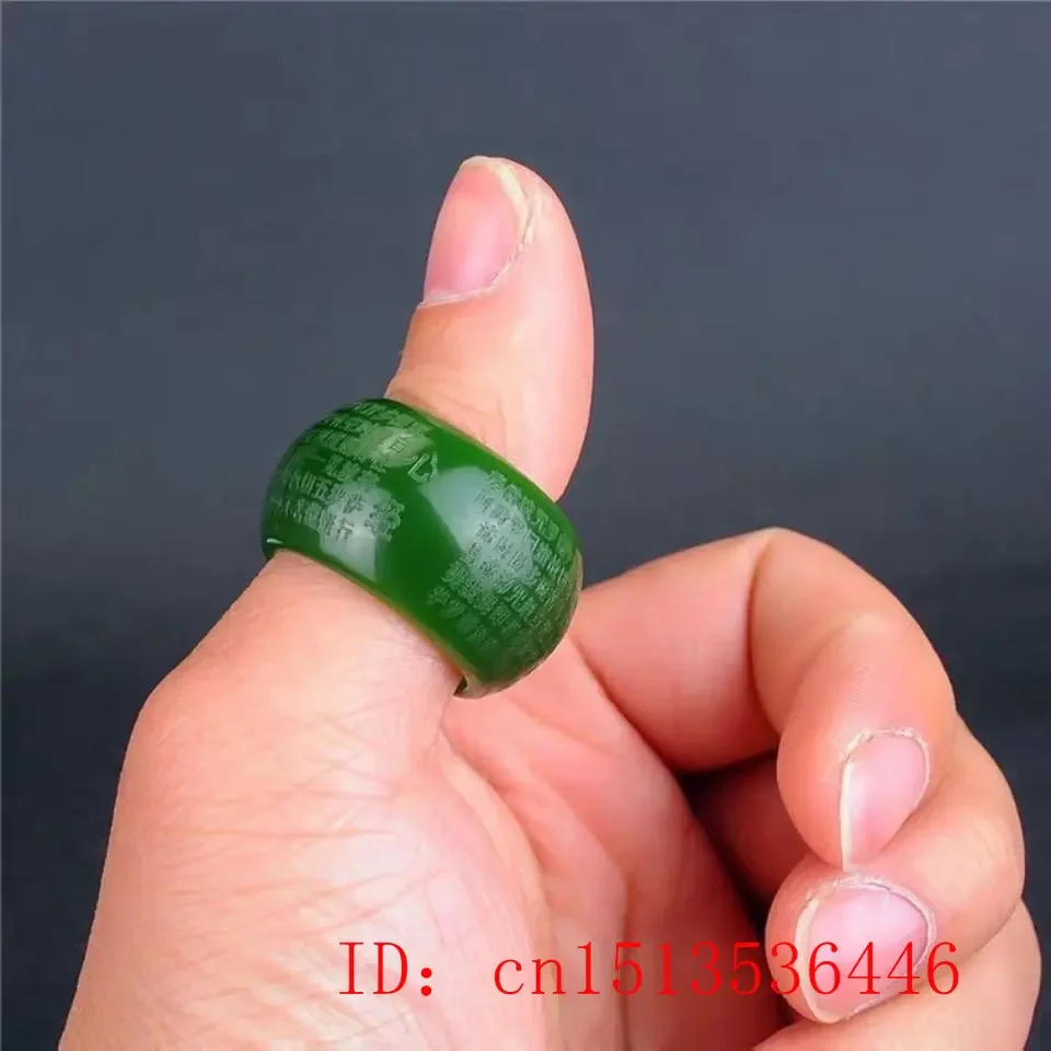 Natural Green Jade 22mm Ring H - Women Accessories Trending recension och pris