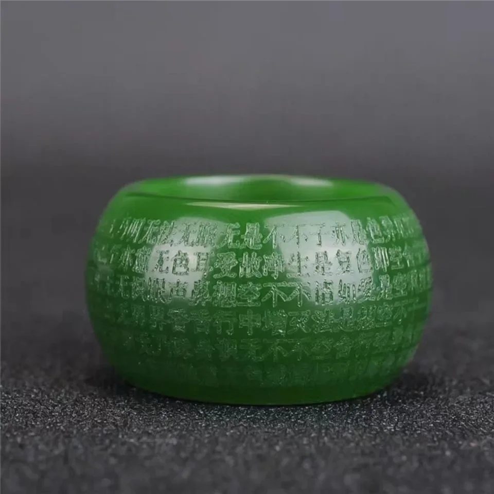 Natural Green Jade 22mm Ring H - Women Accessories Trending recension och pris