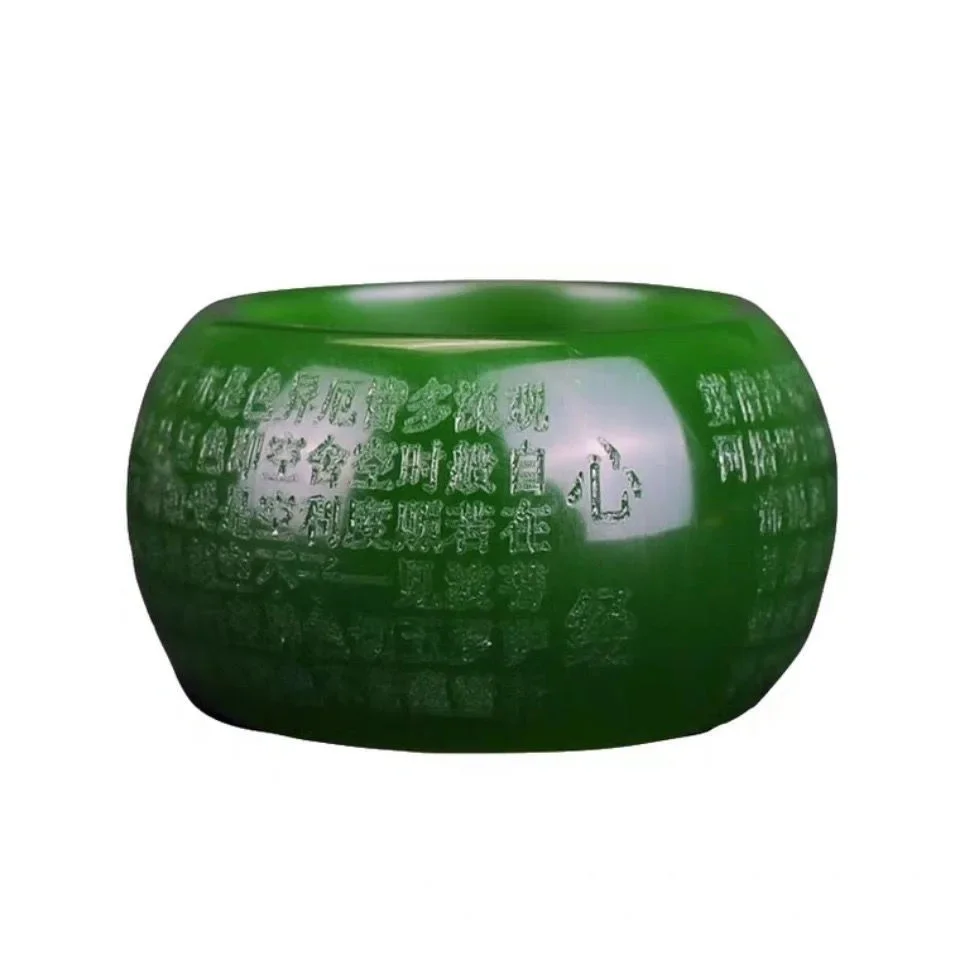 Natural Green Jade 22mm Ring H - Women Accessories Trending recension och pris
