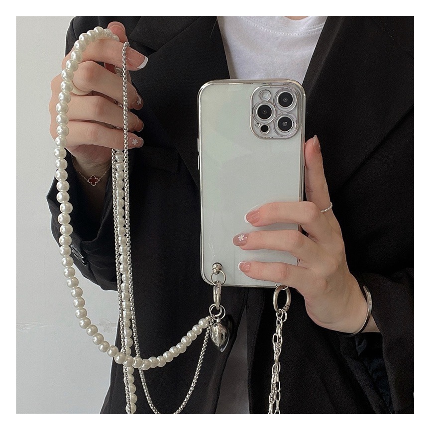 Long Pearl Phone Lanyard Handm - Women Accessories Picture recension och pris