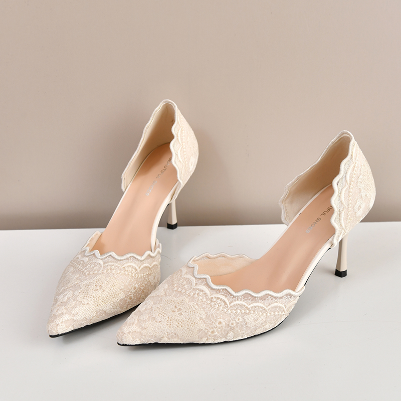 Lace Pointed Toe High Heels Wo - Women'S Shoes And Accessories recension och pris