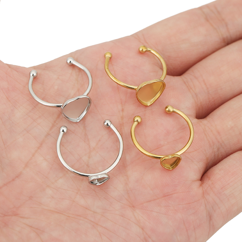 5pcs PVD Never Fade Stainless  - Ring Set Adjustable recension och pris