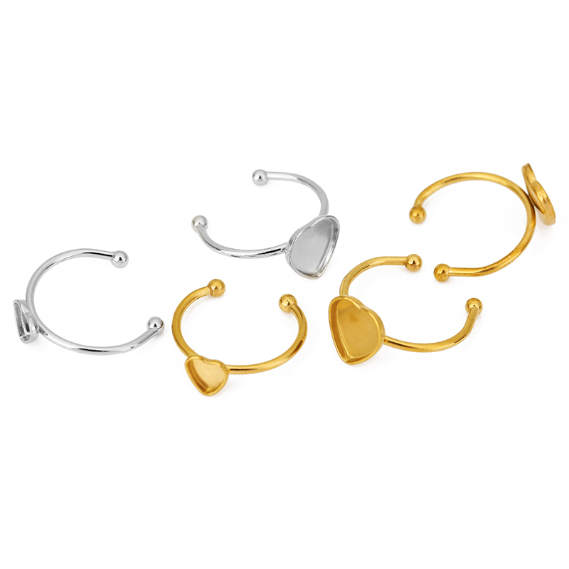 5pcs PVD Never Fade Stainless  - Ring Set Adjustable recension och pris