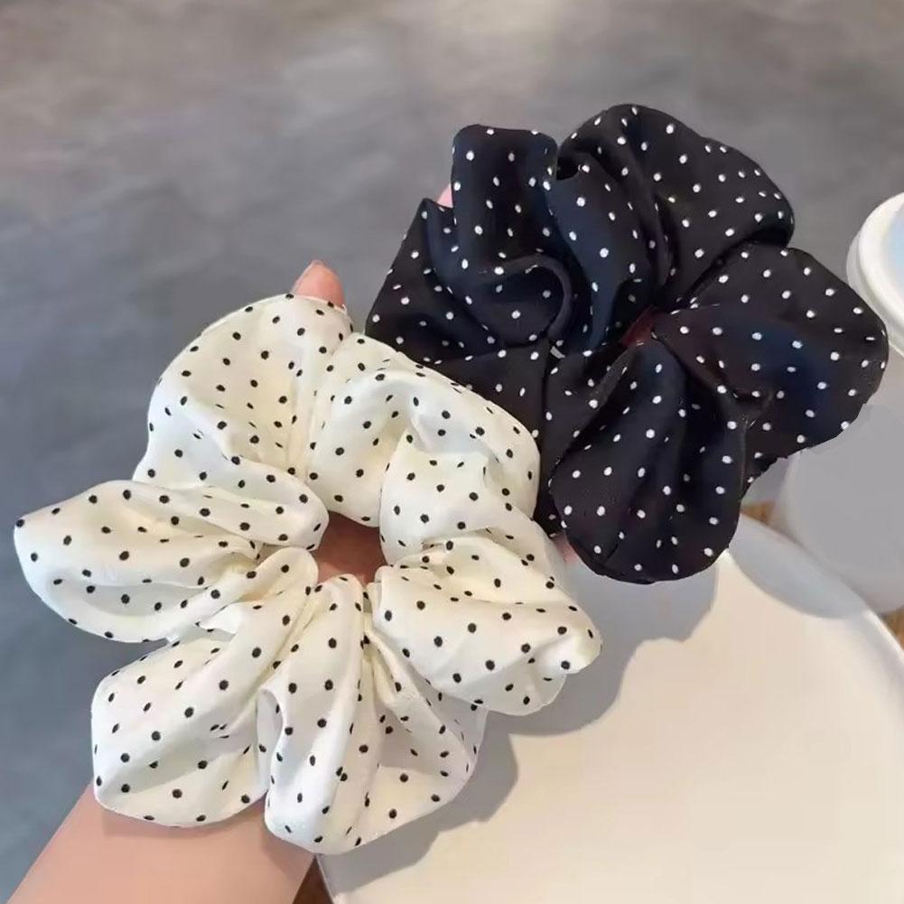 2Pcs Elegant Hair Ties Wave Po - Scrunchie Satin Set recension och pris