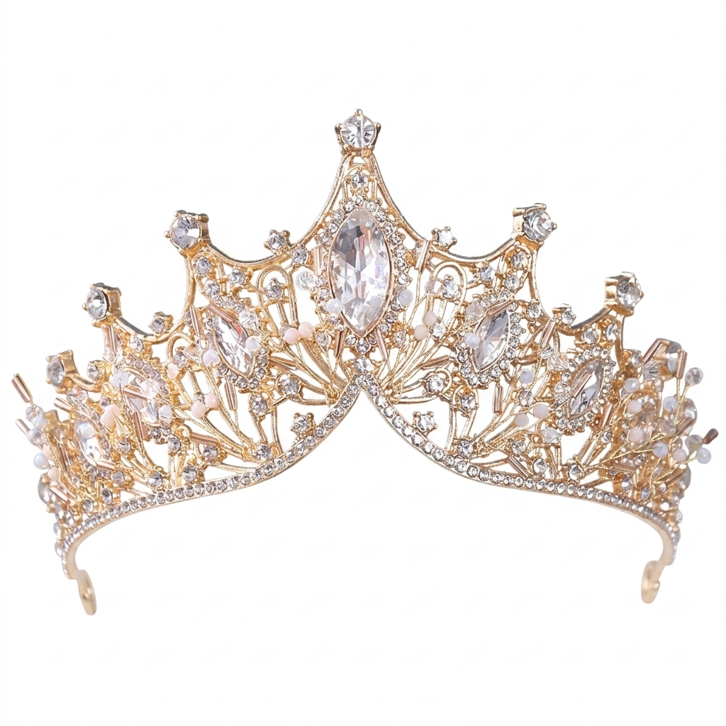 1pc Princess Tiara Dazzling Cr - Women'S Wedding Accessories recension och pris