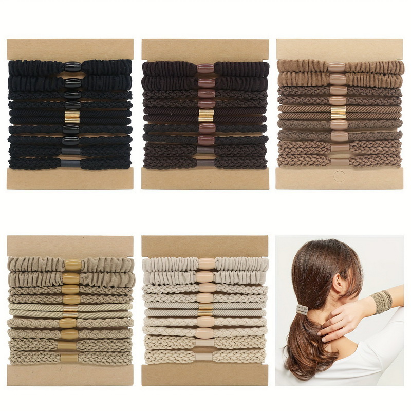10pcs/set Women Elastic Hair R - Scrunchie Satin Set recension och pris