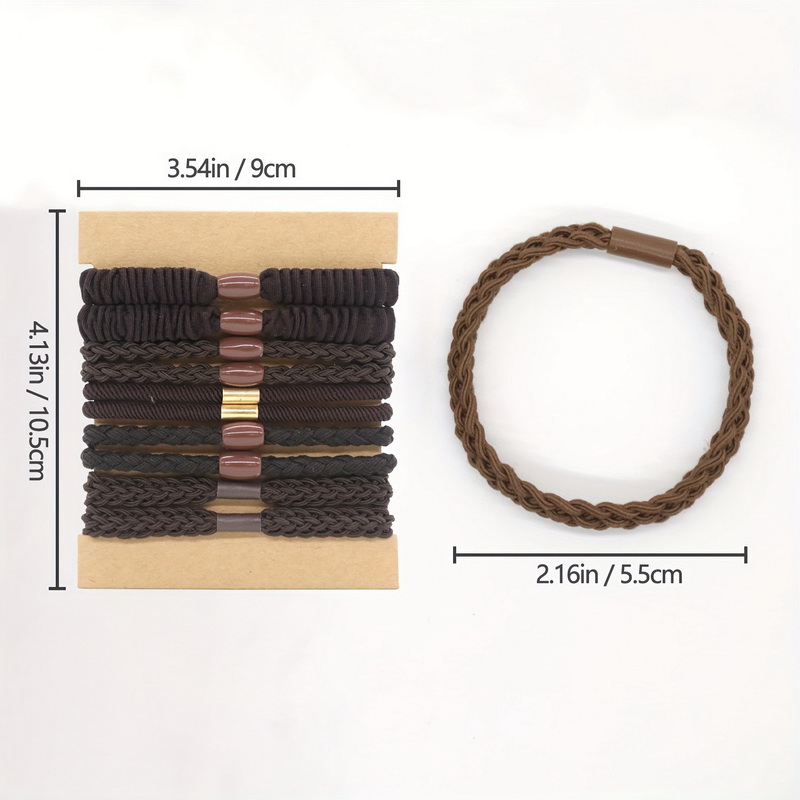 10pcs/set Women Elastic Hair R - Scrunchie Satin Set recension och pris