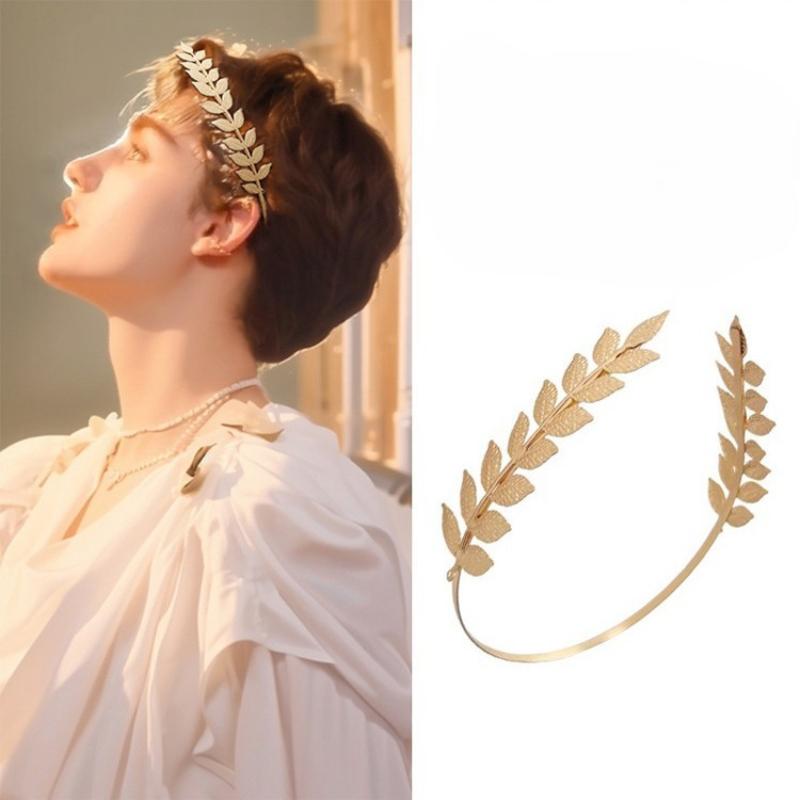 【B】Retro Gold Color Leaf Headb - Women'S Wedding Accessories recension och pris
