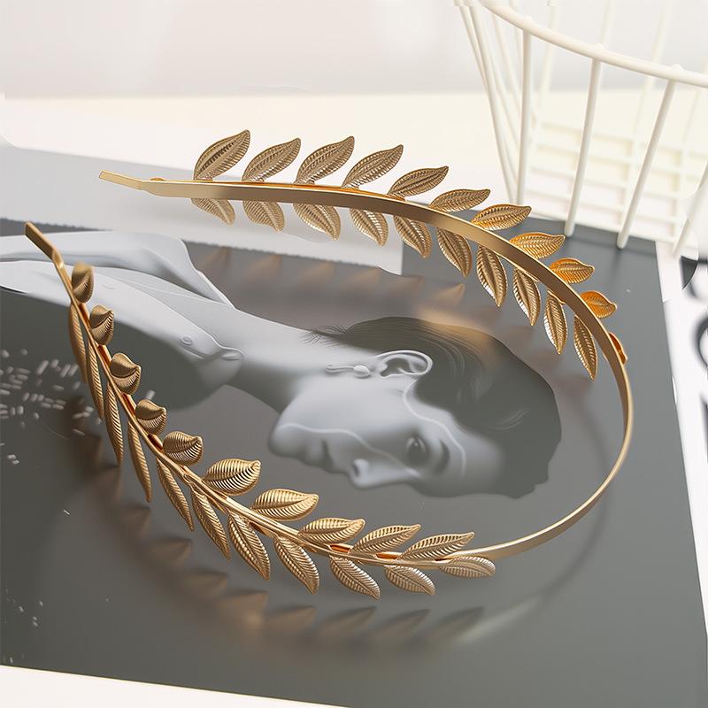 【B】Retro Gold Color Leaf Headb - Women'S Wedding Accessories recension och pris